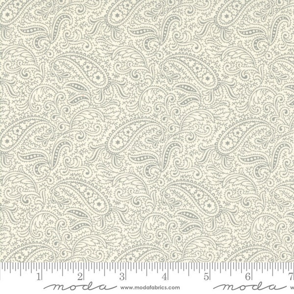 Clearance | Collections for a Cause: Etchings fabric | Paisley |Priced by the half yard | By Howard Marcus and 3 Sisters for Moda | 44334-14