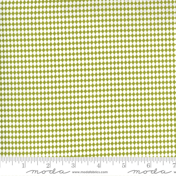 Spring Chicken fabric yardage | Priced by the half yard | By Sweetwater for Moda Fabrics | Green picnic blender fabric | Item #55524 23