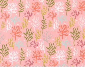 Clearance / Marked down | The Sea and Me "Coral Garden" fabric in pink |Designed by Stacy Iest Hsu for Moda | 20797 19