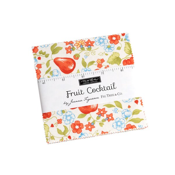 Fruit Cocktail Charm Pack | 42 - 5" fabric squares | By Joanna Figueroa of Fig Tree and Co. for Moda Fabrics | 20460PP