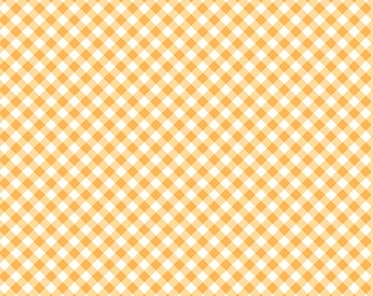 Bee Ginghams fabric sold by the half yard | "Tammy" diagonal in daisy bee | By Lori Holt of Bee in my Bonnet for Riley Blake | C12554
