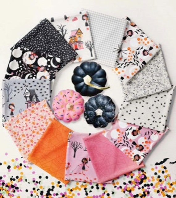 Clearance/marked Down Little Miss Fat Quarter Bundle 18 Pieces by Meags &  Me for Clothworks Store Cut 