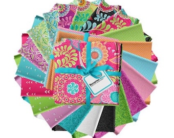 Vibrancy Fat Quarter Bundle |  20 pieces | By Amanda Murphy for Benartex | Store Cut