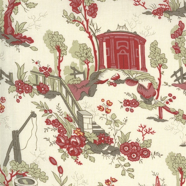 Jardin des Fleurs fabric yardage | Champs De Mars | Chinoiserie fabric | Designed by French General for Moda | | 13890 15