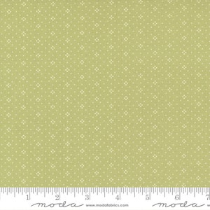 Christmas Stitched fabric yardage | Eyelet dots blender fabric in evergreen | By Fig Tree & Co for Moda| 20457 13 | Holiday quilting