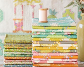 Tilda Sunday Brunch Fabric Bundle | 20 pieces + optional Tipsy blenders, choose fat quarters or half yards | Store cut