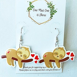 Sloth earrings claire's top