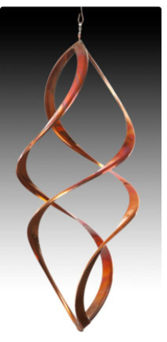 Spinning spirals Wind spinner Infinity copper sculpture Etsy