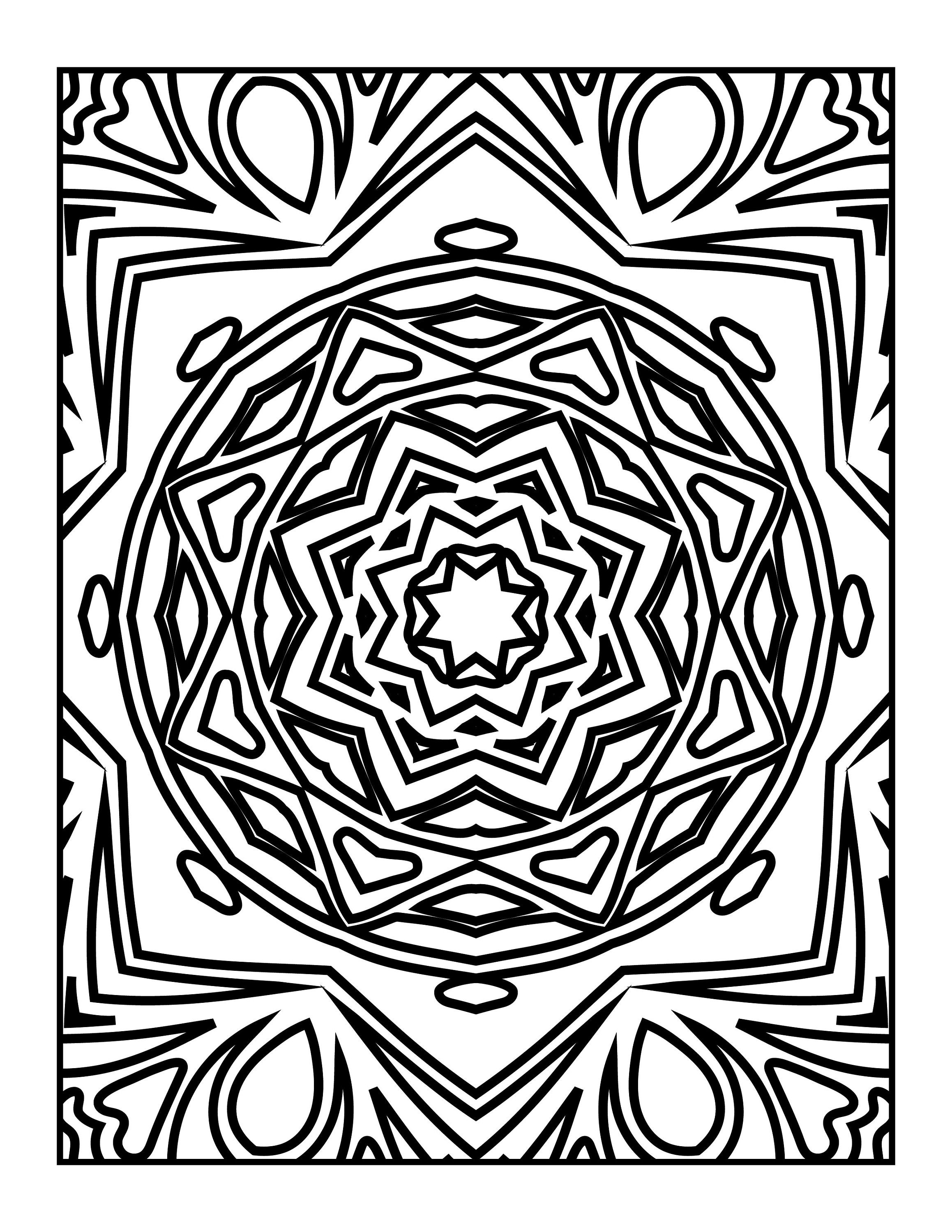 Coloring mandalas for adults / Coloring pages / 20 pages to | Etsy