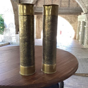 WW1Trench Art shell case vases