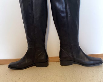 Vintage all leather Manfield of paris soft leather designer boots Bottes  US 9 UK 7 EU 39