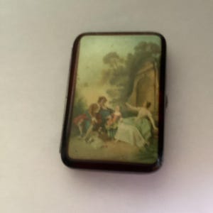 antique cigarette case card case handbag accessory Pill box