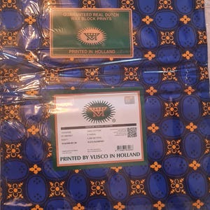 Vlisco Wax Hollandais Fabrics (6 Yards)