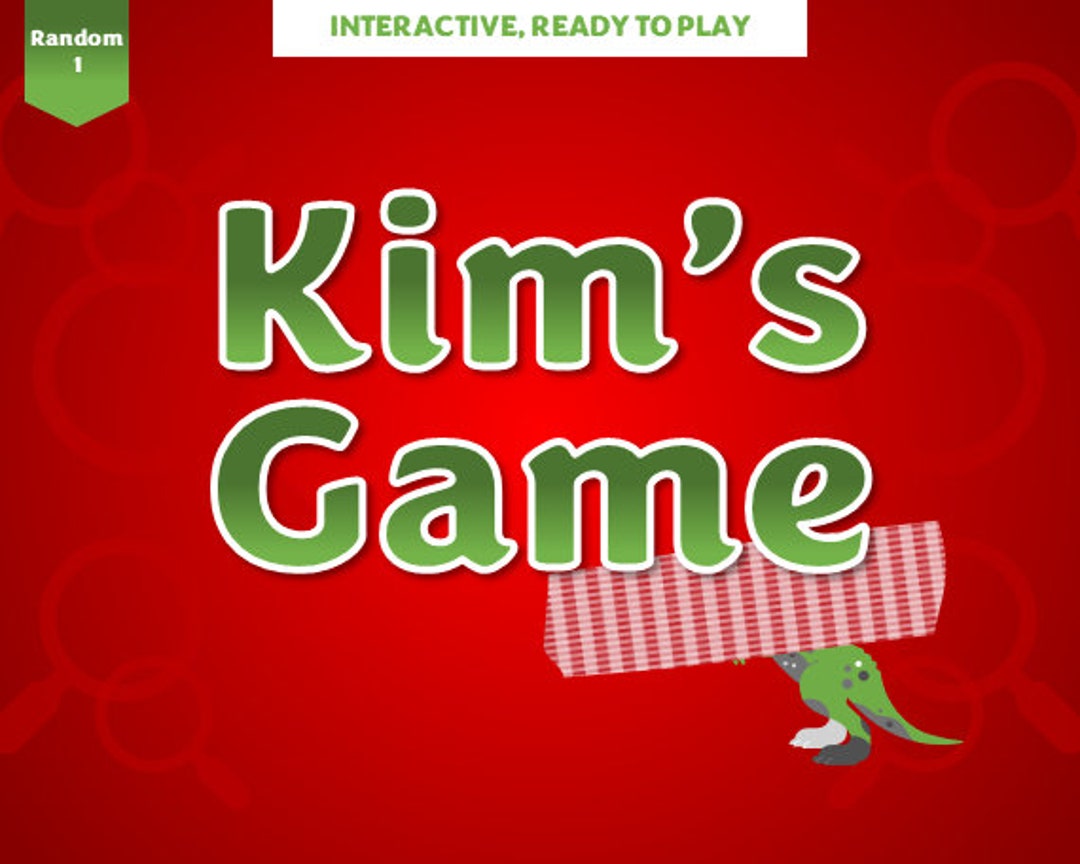 Interactive Kim's Game Random 1 Powerpoint Games Etsy