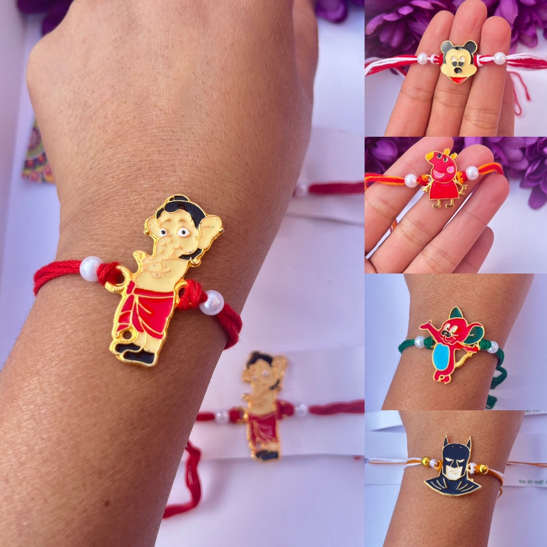 Set of 4 Rakhi for Hindu Festival Raksha Bandhan Dora Rakhadi Children ...