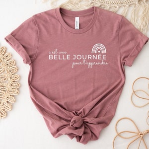c’est une belle journée pour t’apprendre - French teacher t shirt, librarian t shirt, music teacher shirt, principal shirt