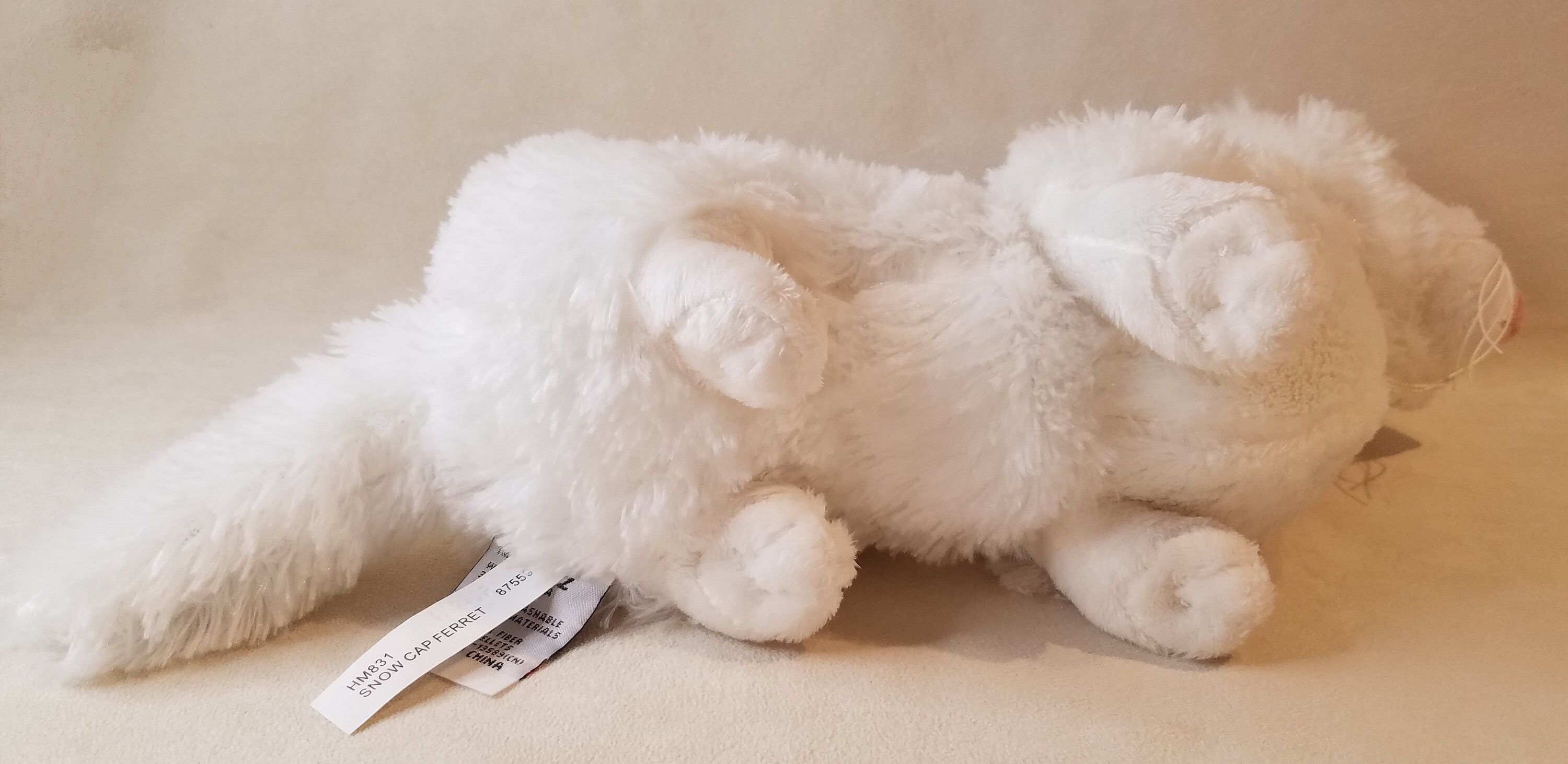 kinz Classic Snow Cap Ferret HM831 Super Soft White Plush Etsy