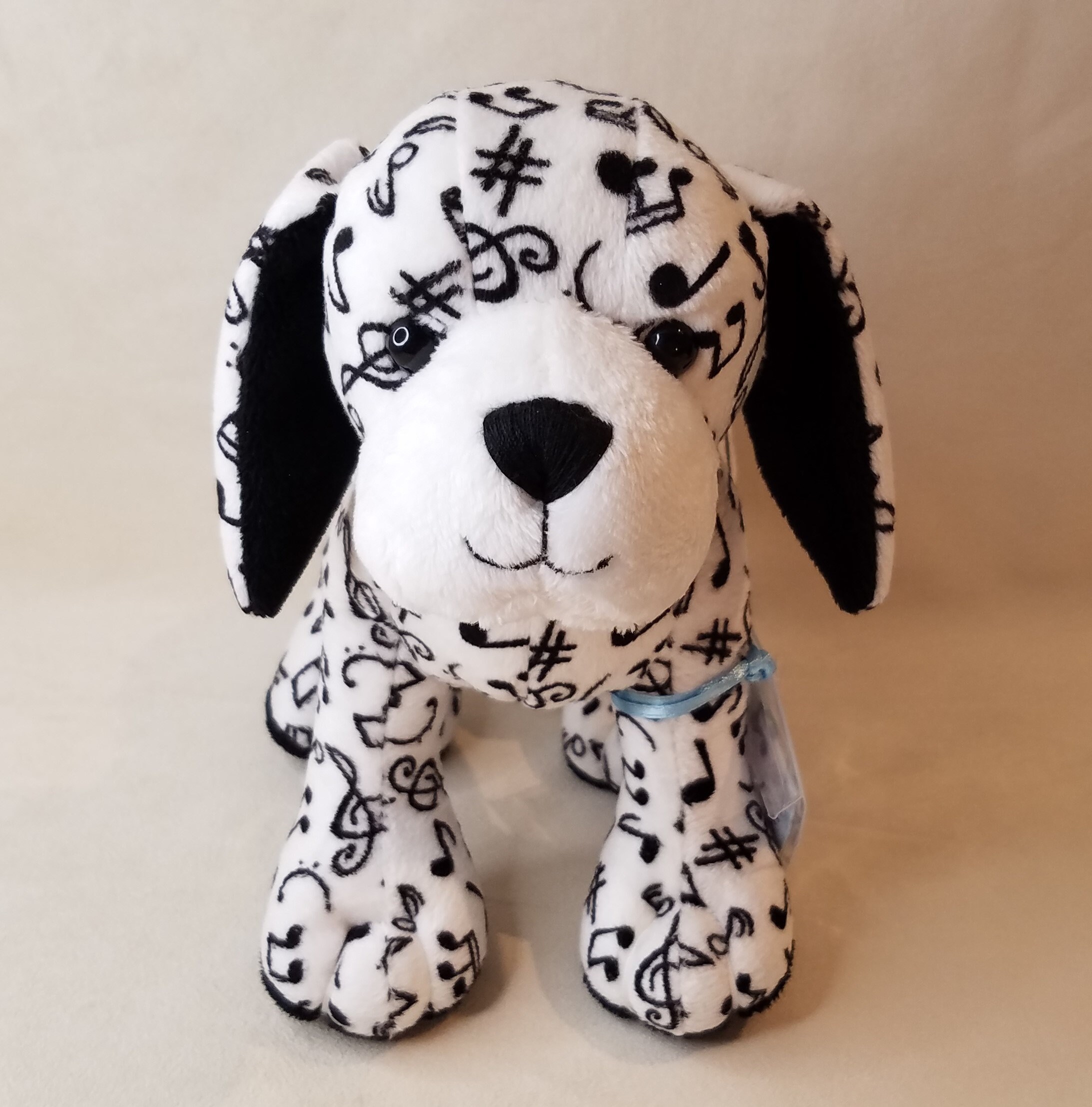 musical stuffed dog