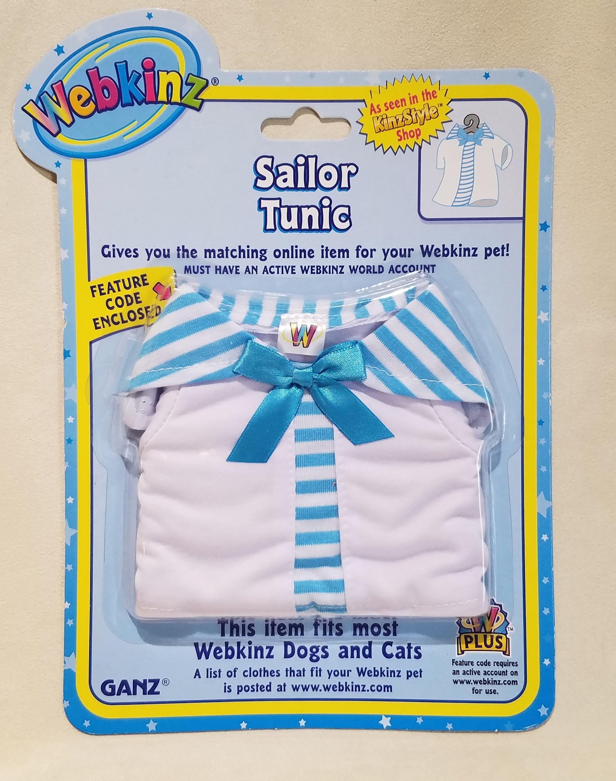 Webkinz Clothes With Code Brand New Sailor Tunic 