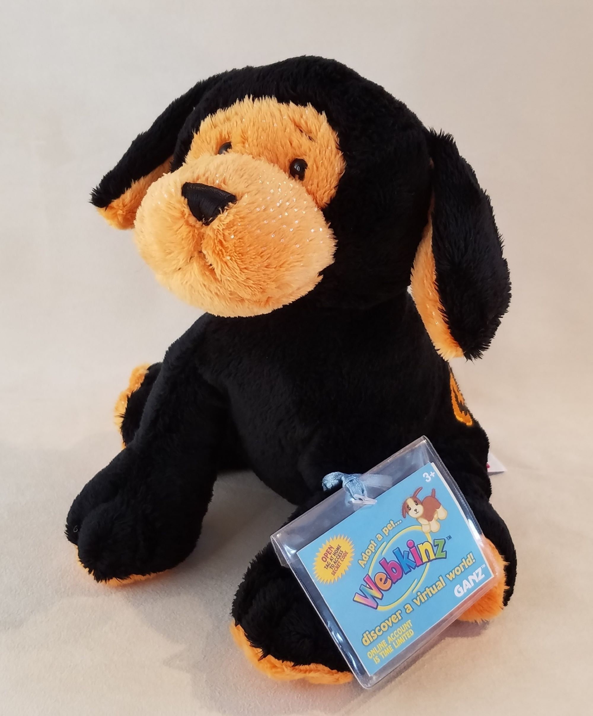 Classic Webkinz Pumpkin Puppy NWT HM653 Retired Sold Out High Quality Plush Dog Stuffed Animal by GANZ with a Sealed Code
