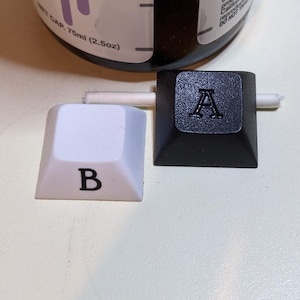 Custom engraved or sublimated Keycaps