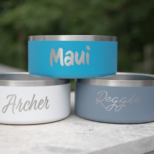 Personalized Dog Bowl Yeti Dog Bowl Engraved Seafoam Dog Etsy