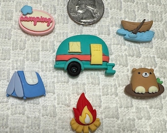 Camper Cover Minder / Tent Needle Minder / Fire Pit Magnet / Canoe Cover Minder / Bear Needle Minder / Camping Cover Minder / Camping Magnet