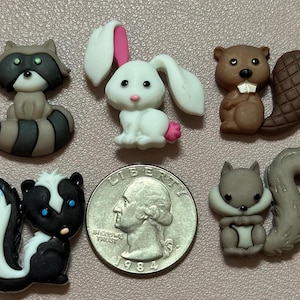 Backyard Critters Cover Minder / Rabbit Cover Minder / Animal Magnet / Chipmunk Cover Minder /  / Animal Needle Minder / Animal Cover Minder