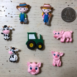 Farm Life Cover Minders / Farmer Cover Minder / Farmer Needle Minder / Tractor Cover Minder  / Cow Cover Minder / Pig Cover Minder