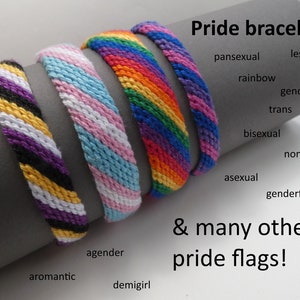 Bracelets de fierté Bracelet LGBTQ+ arc-en-ciel