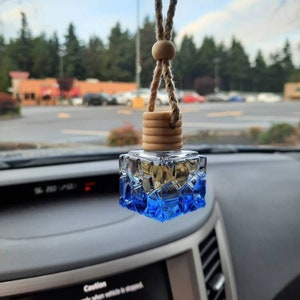 Hanging Car Diffuser: Essential Oil Blend, Natural Wood Lid