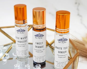 Essential Oil Roll-On: Natural Aromatherapy Perfume, Stainless Steel Roller