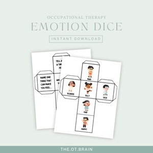 Roll the Emotion, Occupational Therapy Craft & Intervention by OT Brain, Digital Download