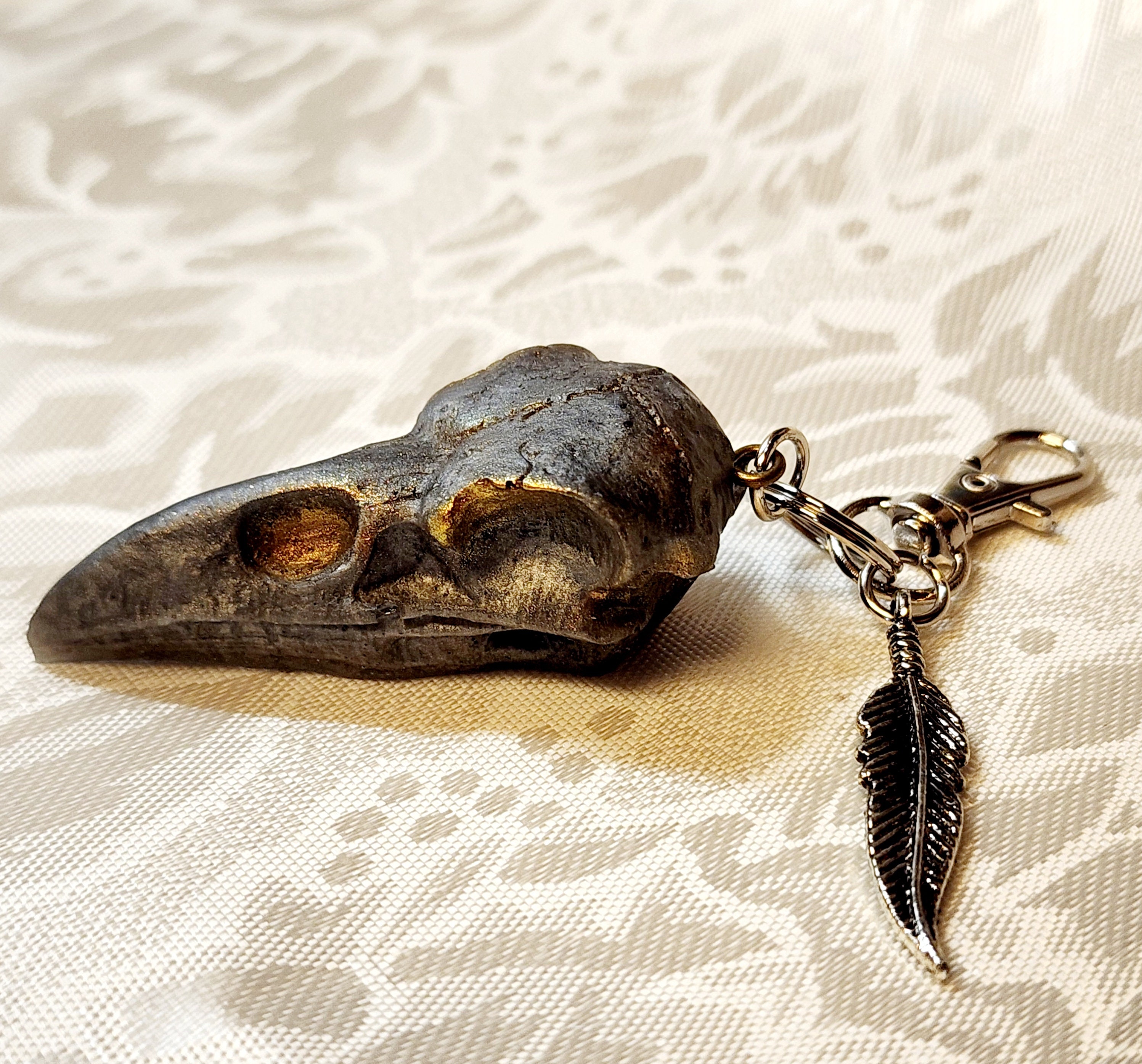 Raven Skulls Pendant Mold, Skull Resin Mold, Jewelry Silicone Molds,  Handmade Jewelry Making Mold, Bird Skull Mold, Keychain Casting Mold 