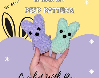 Digital File: Mini Peep Crochet Pattern