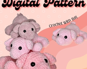 Digital File- Penelope The Pig Crochet Pattern