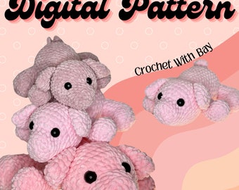 Digital File- Penelope The Pig Crochet Pattern