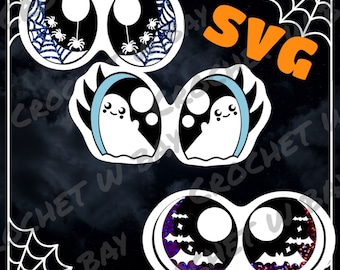 Digital Download SVG PNG Files- Spooky Felt Eye Bundle