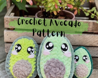 Digital File: Avocado Crochet Pattern