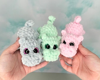 Digital Crochet Pattern Baby Hilda the Hippo- No Sew- Crochet Hippo