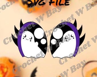 Digital Download SVG PNG Files- Ghost Felt Eyes