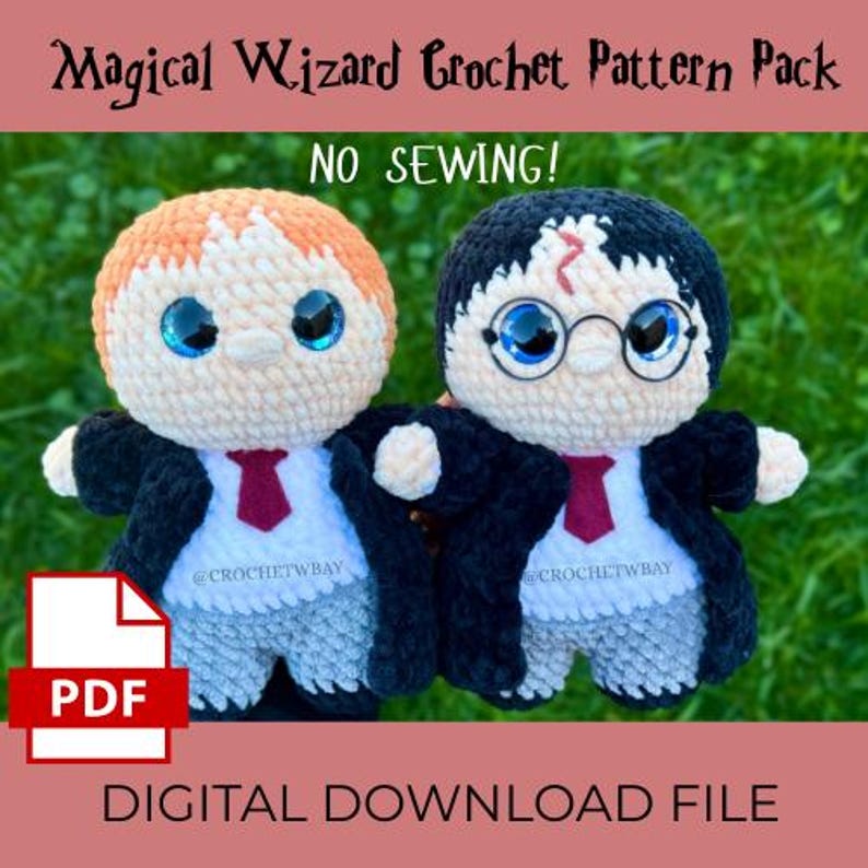 Magical Wizard Crochet Pattern Pack- Digital File - Etsy