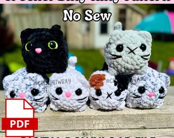 Digital File- Bitty Kitty Crochet Pattern