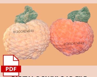 Digital File: Peach Crochet Pattern