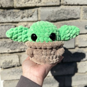 Digital File Baby Green Alien Crochet Pattern image 2