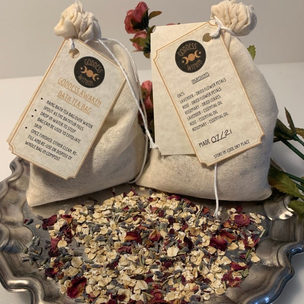 Bath Tea Bags - Large Goddess Awaken