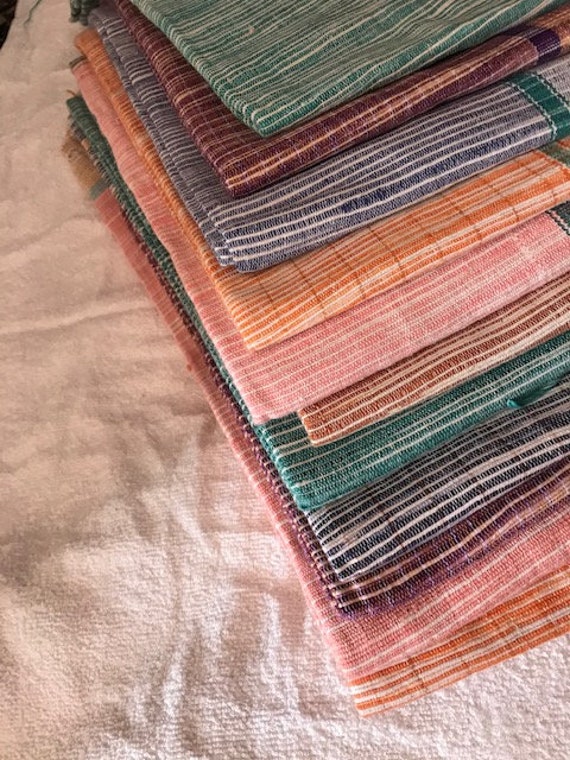 Multicolor Natural Cotton Bath Towels 160 x 60 Centimeters Natural Indian  Handspun Hand Woven 100% Pure Cotton Khadi Bath and Beach Towel 