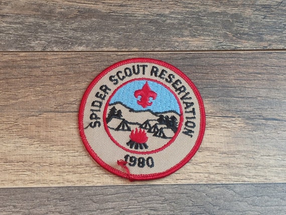 BSA Boy Scouts Patch 1980 Spider Scout Reservatio… - image 1