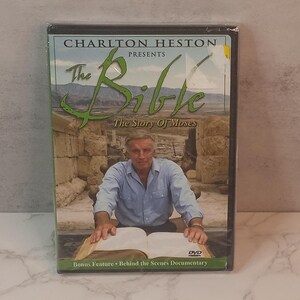 Charlton Heston Presents The Bible: The Story Of Moses 1993 Documentary/Drama DVD New Old Stock Free Shipping