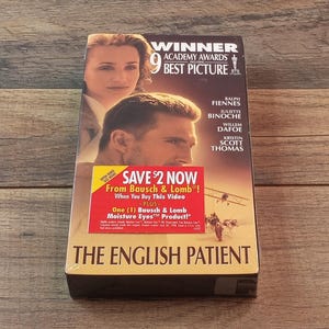 The English Patient VHS 1996 Movie * Romance, War * Ralph Fiennes, Willem Dafoe New Factory Sealed